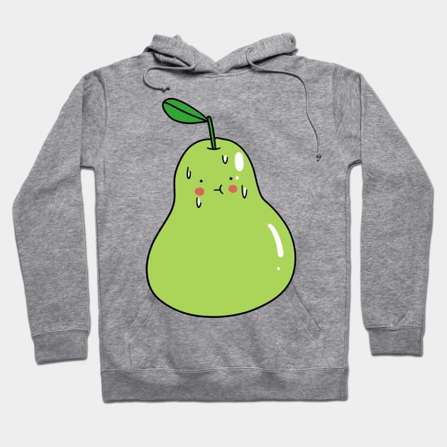 Sweaty Blushing Pear Hoodie by saradaboru